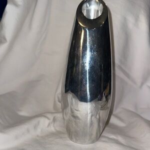 Nambe Shiny Silver Vase